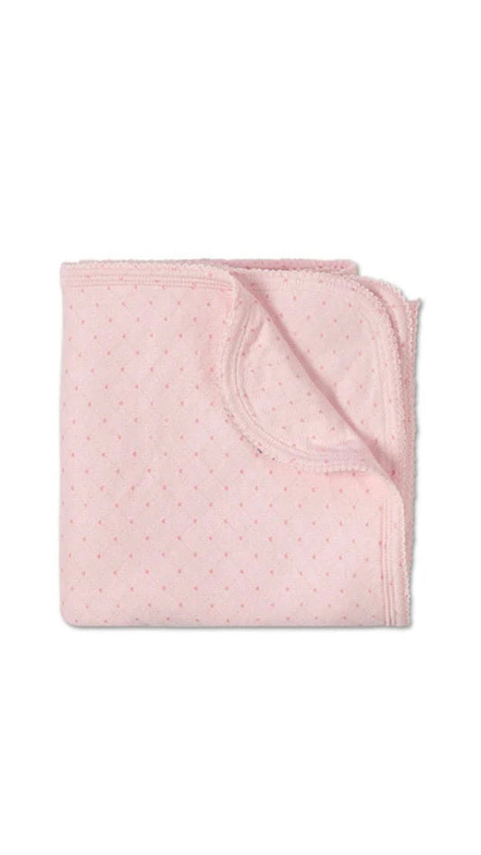 Pointelle Heart Blanket