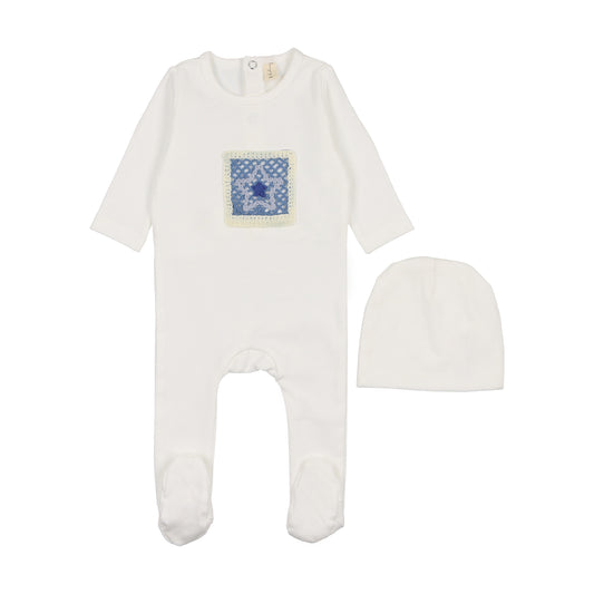 Star Crochet Footie & Hat