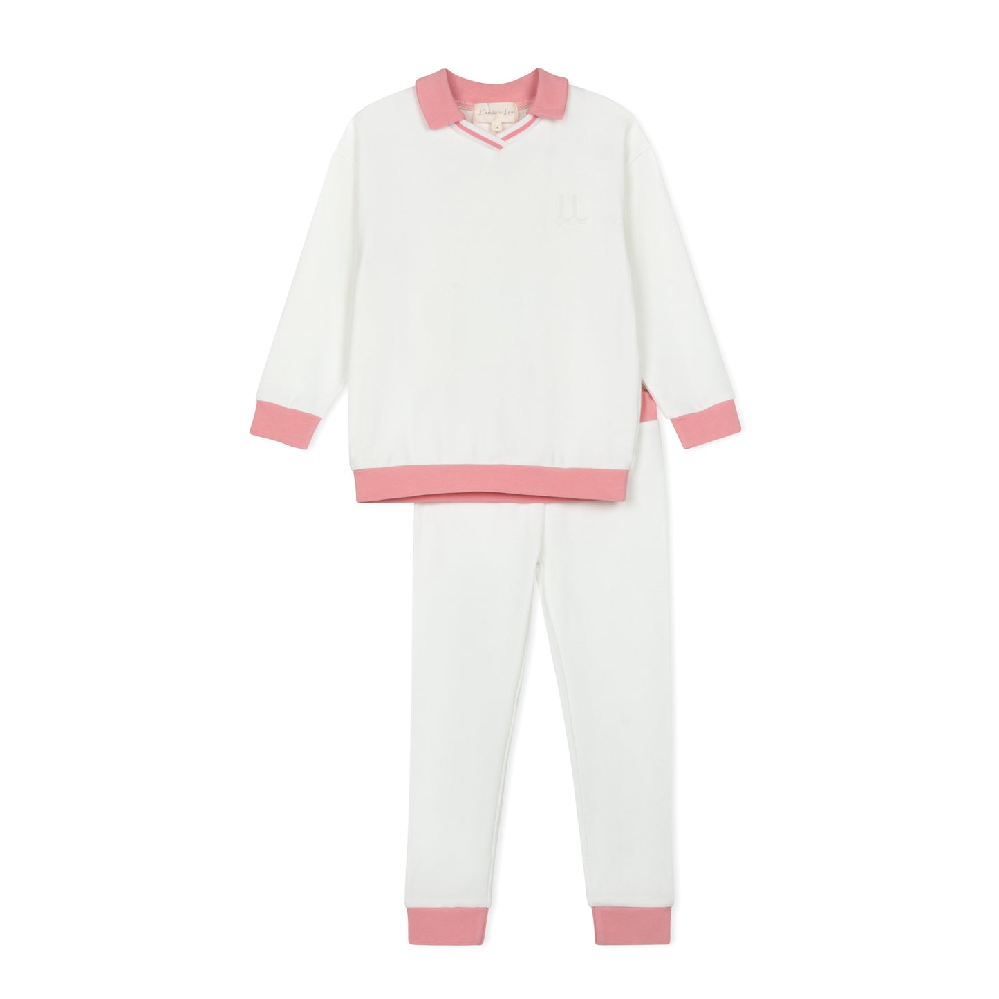 Girls Polo Embossed 2pc