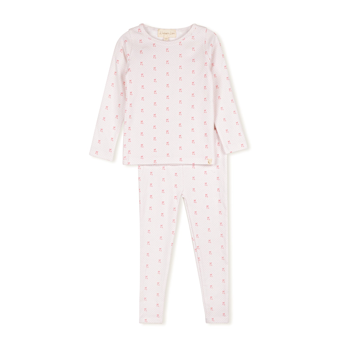 Girls Checkerboard Cherry Pj