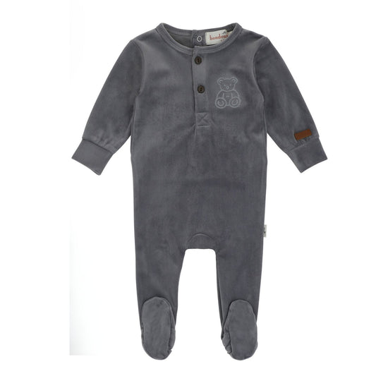 Velour Teddy Footie