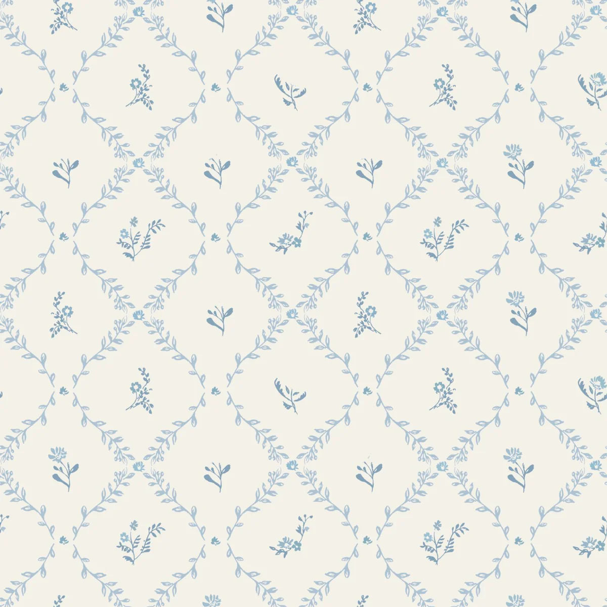 BLUE LATTICE MUSLIN BLANKET