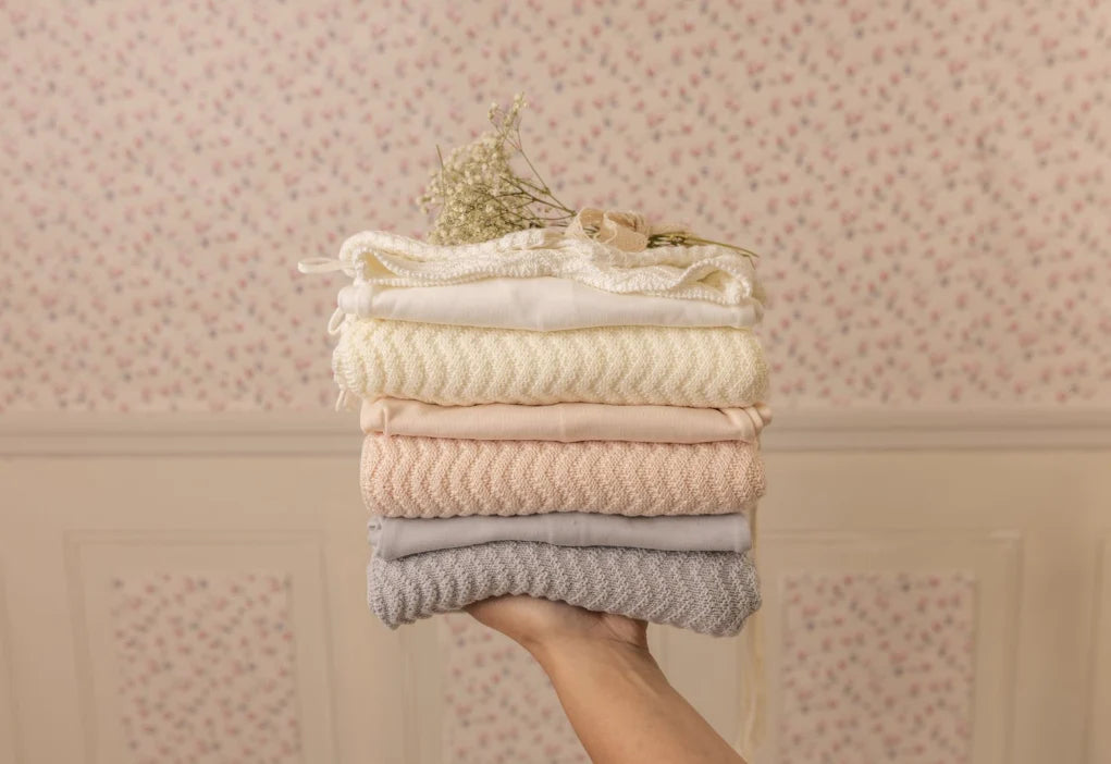 Herringbone Cardigan Footie & Bonnet - Fortress