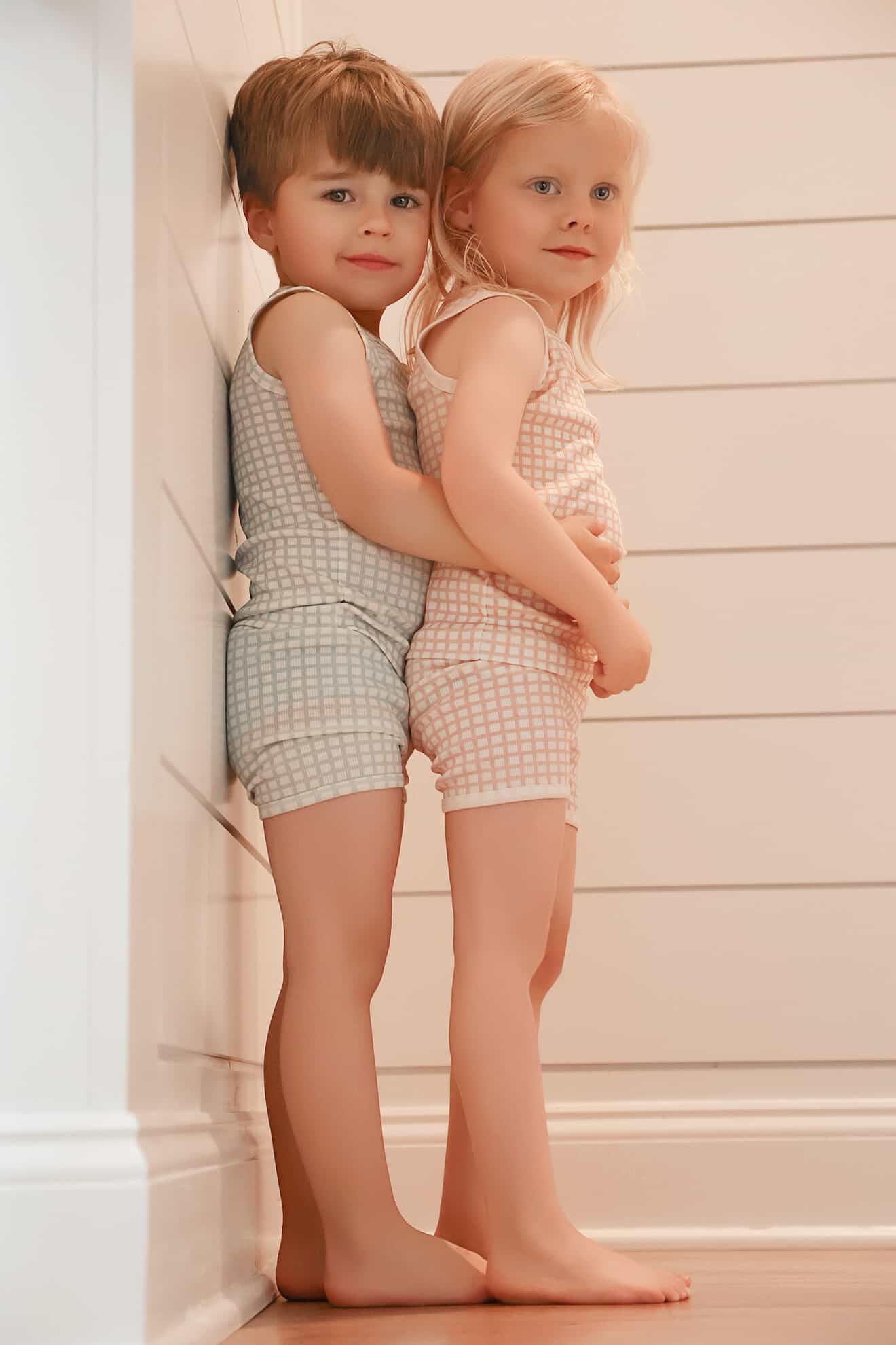 Checkered Dreams Tank & Shorts - Pink Heart