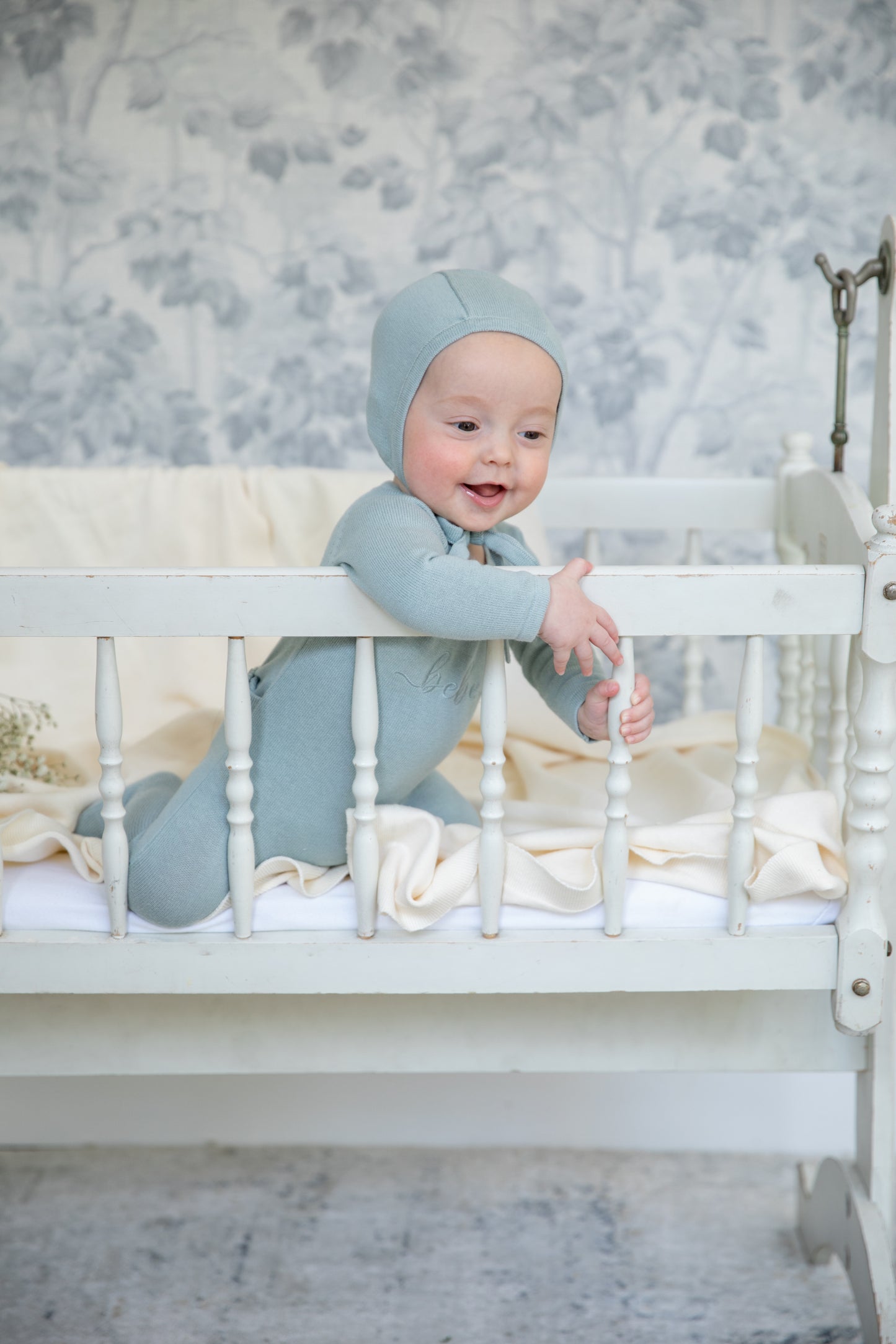 BEBE Footie & Bonnet