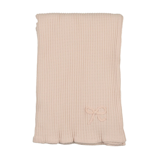 Dainty Rope Pointelle-Champagne Pink Blanket