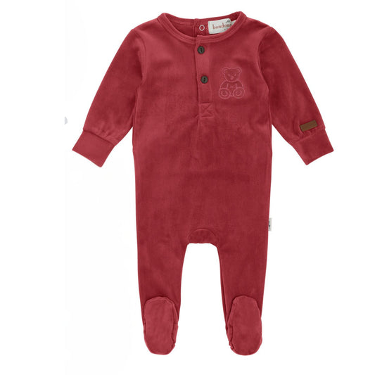 Velour Teddy Footie