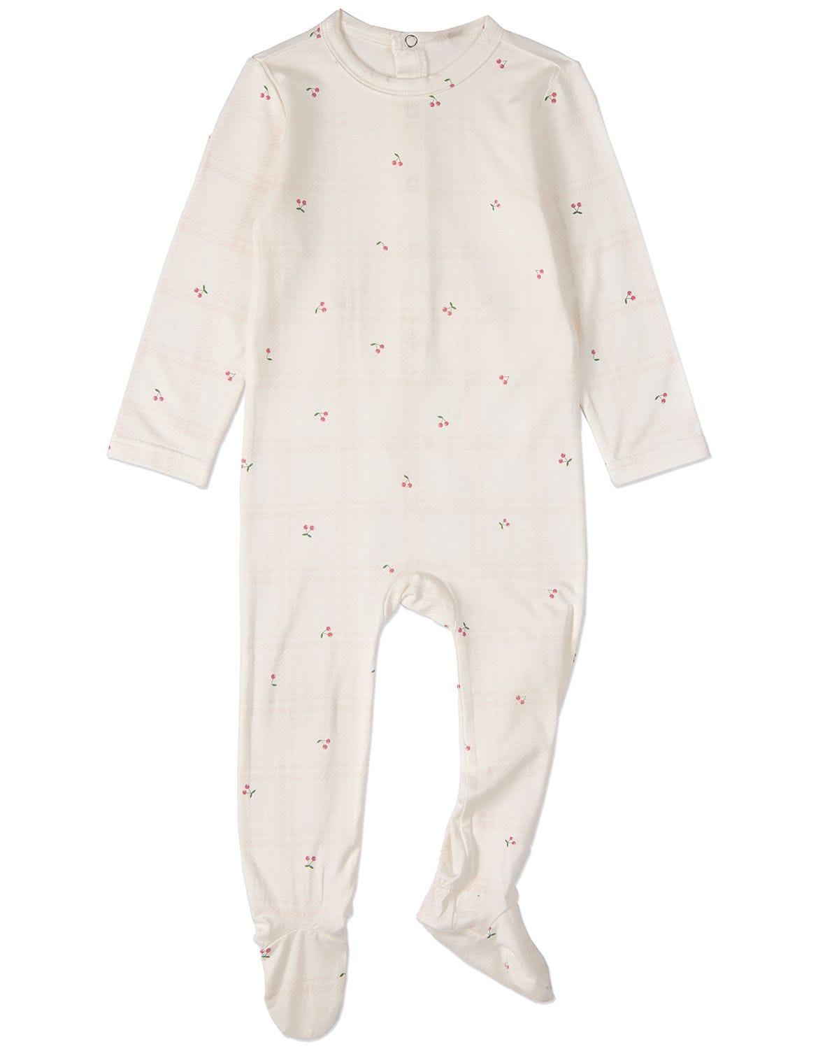 Berry Sweet Plaid Footie