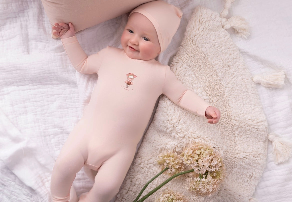 Pink Doll Footie