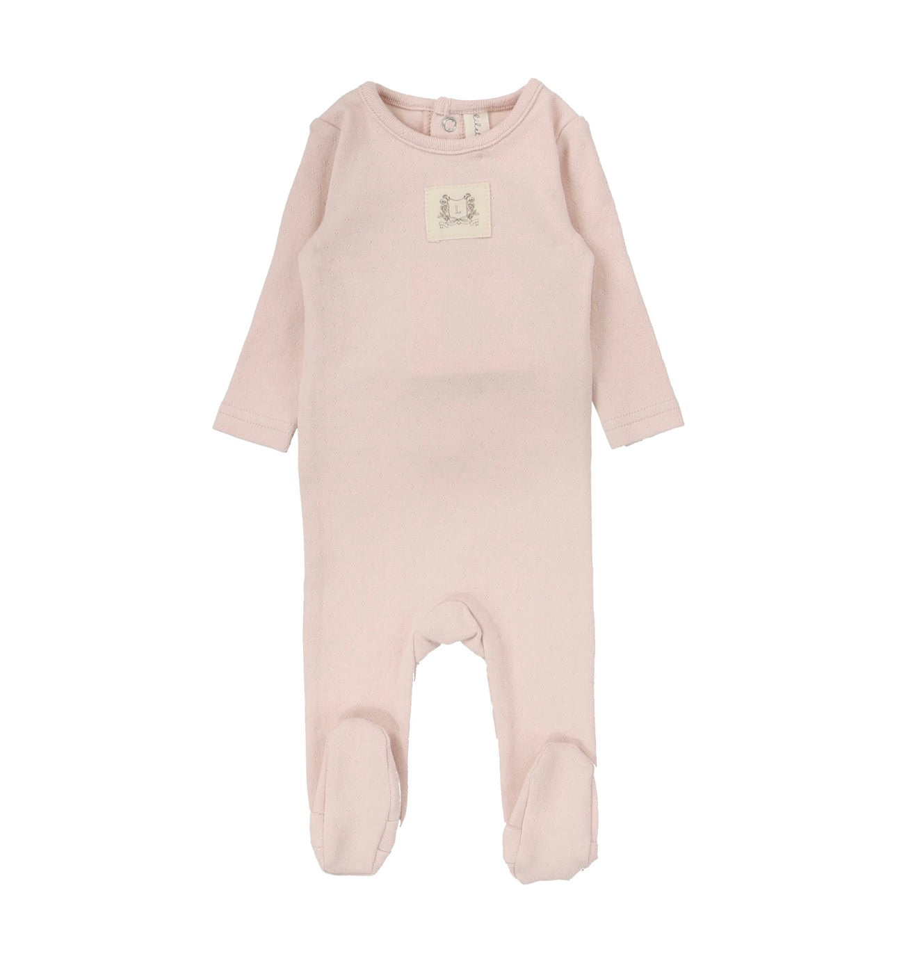 Pointelle Emblem Footie