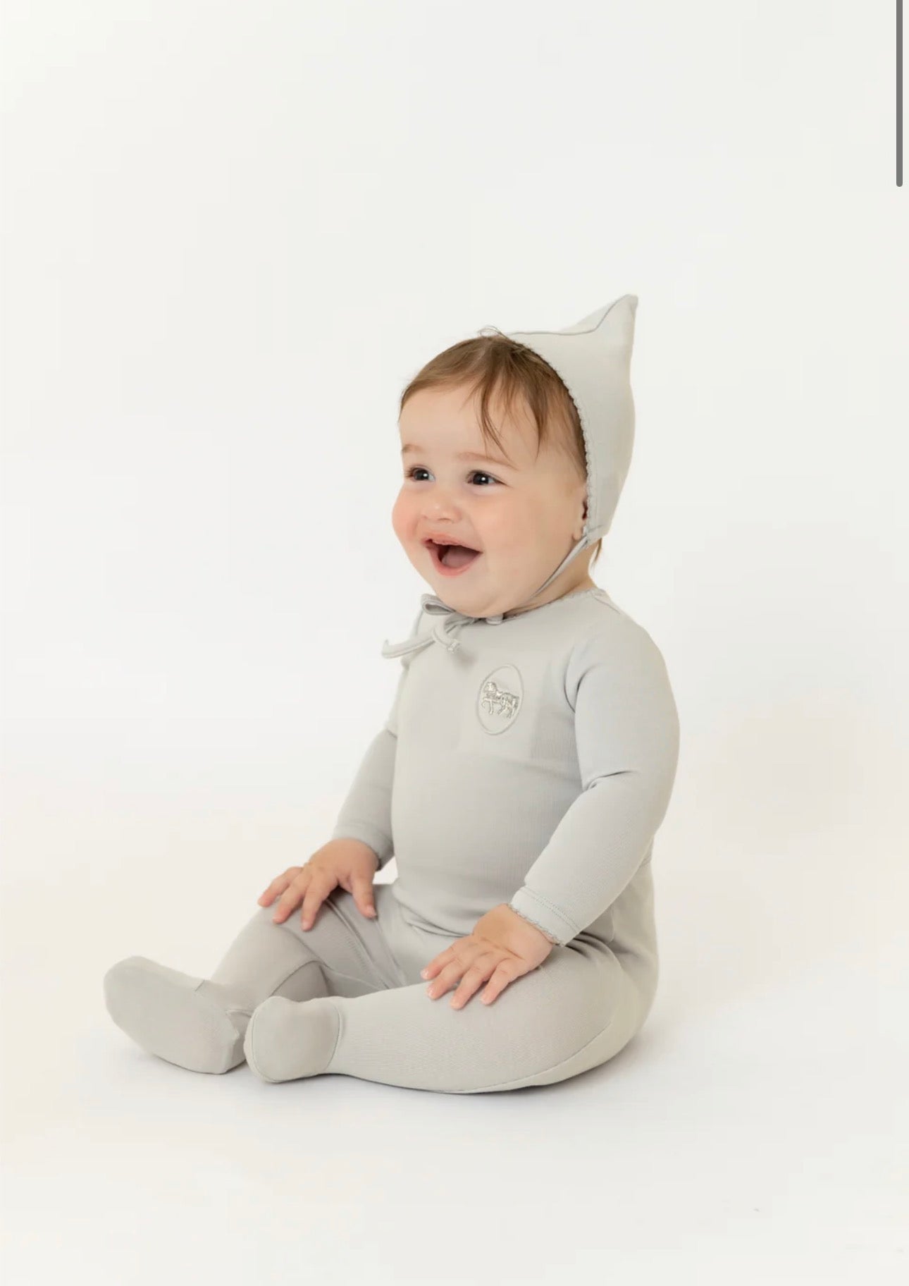 Raised Embroidery Footie & Bonnet