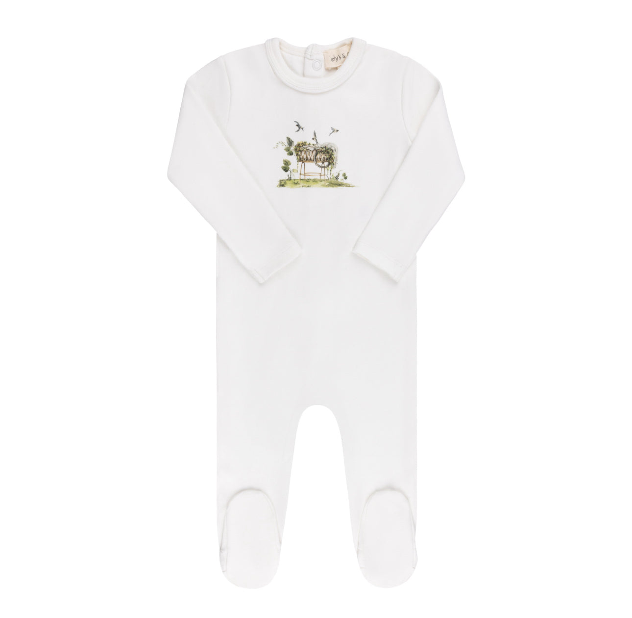 Watercolor Cradle - Ivory Boy