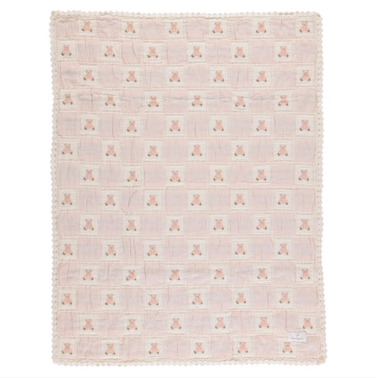 Mauve Teddy Bear Blanket