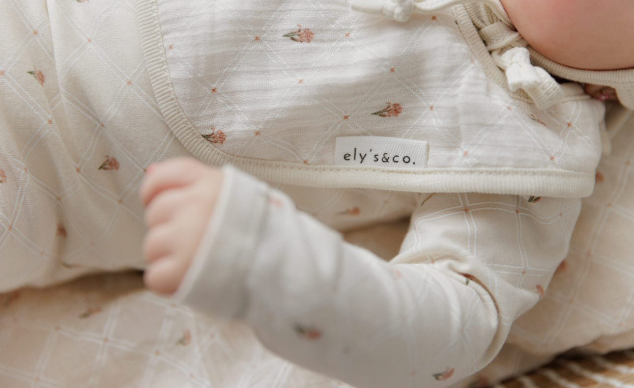 Floral Grid Footie