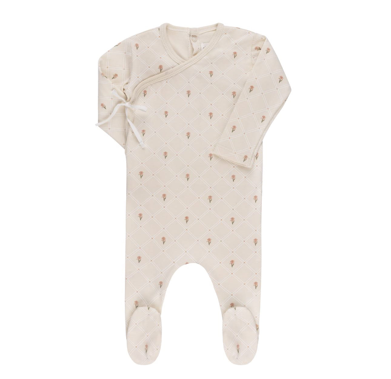 Floral Grid Footie