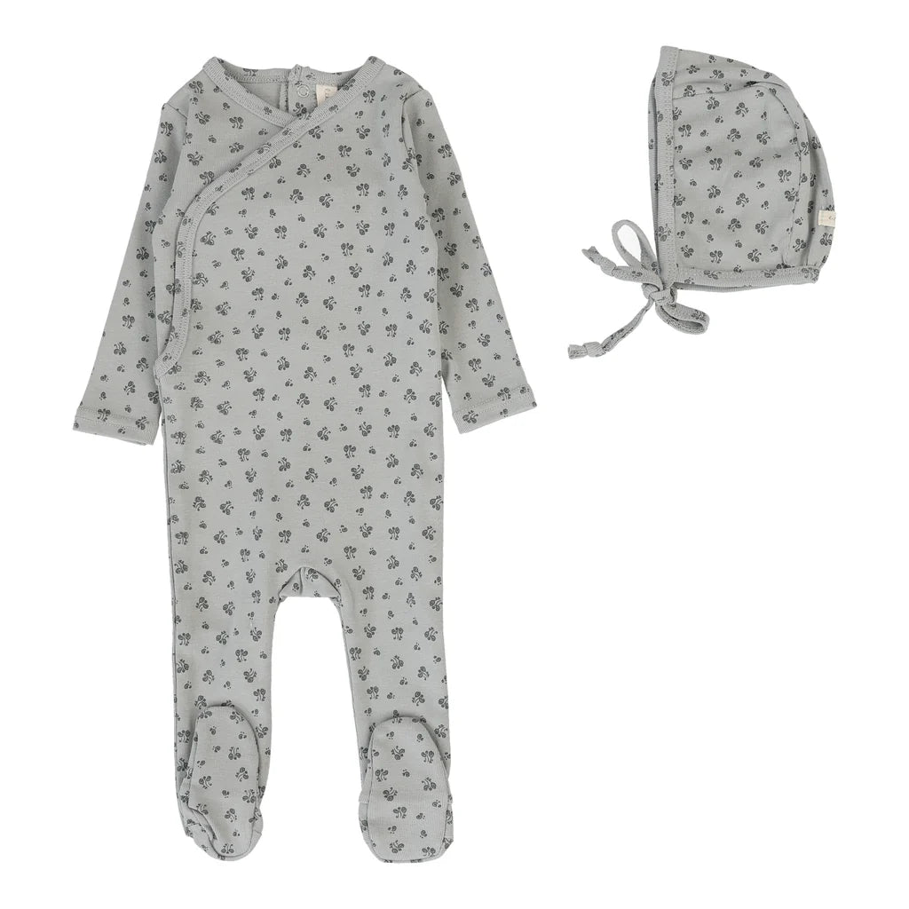 Lilette Bud Footie Set - Light Blue