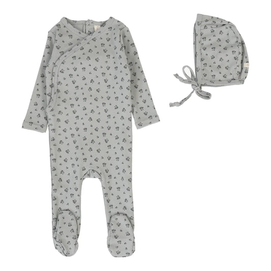 Lilette Bud Footie Set - Light Blue