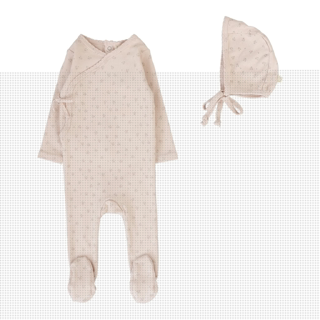 Lilette Bud Footie Set - Soft Pink
