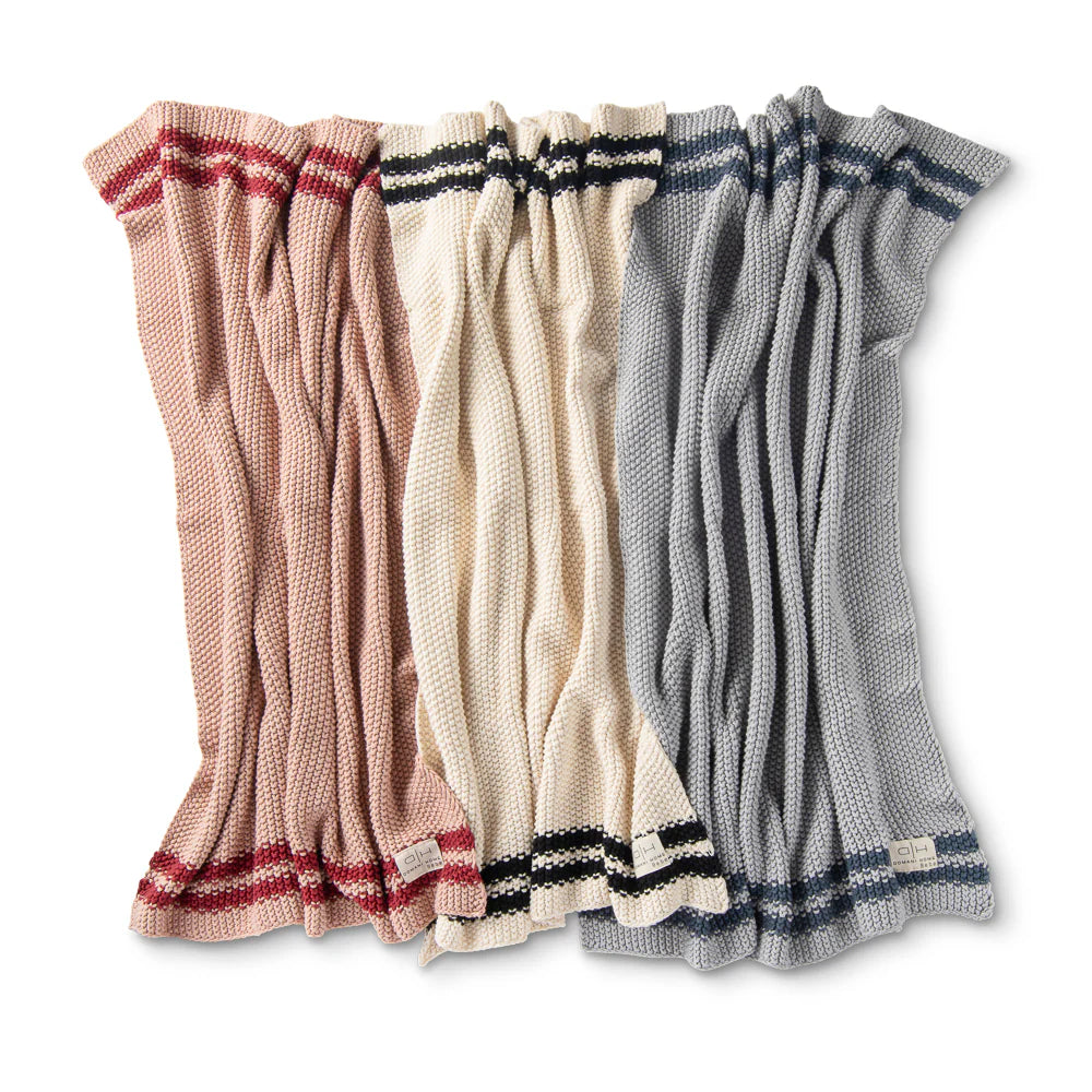 DH Marici Cool Blue Striped Blanket