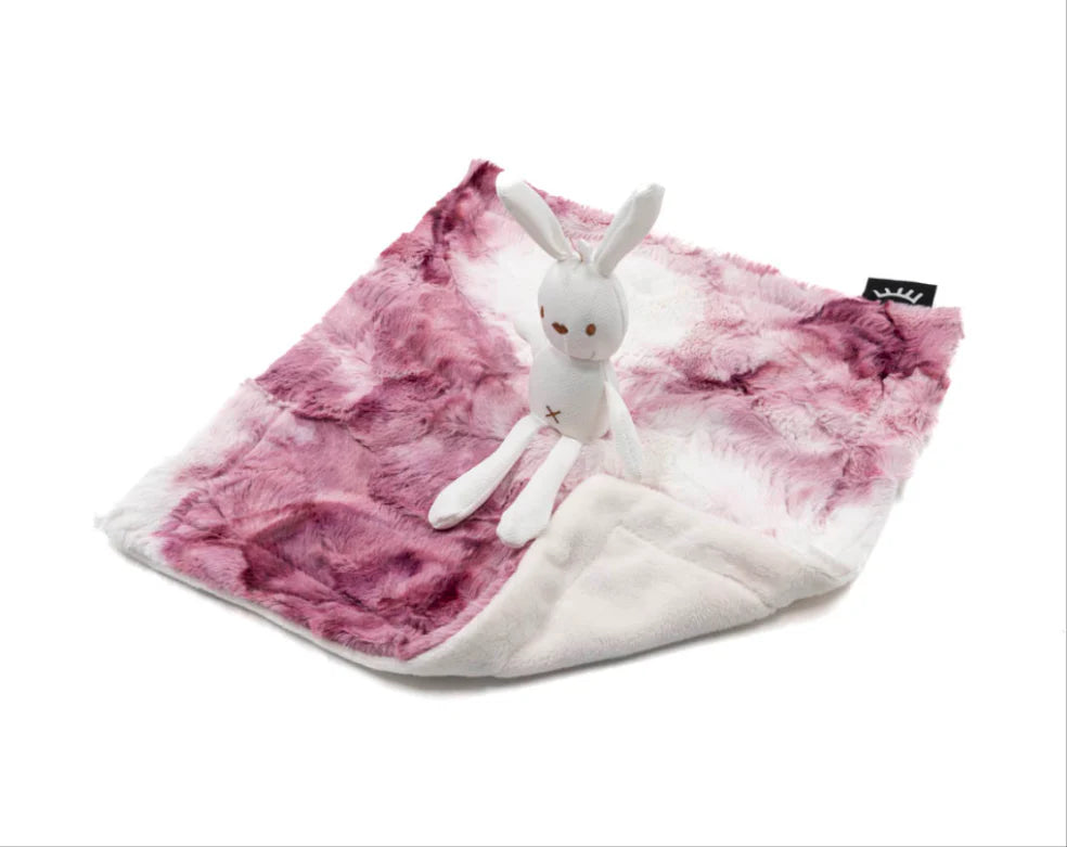 Sorbet Raspberry Bunny Mini Minky Lovey