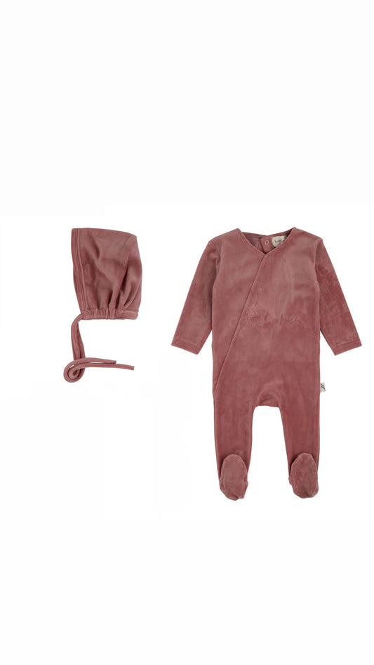 Wrap Velour Footie
