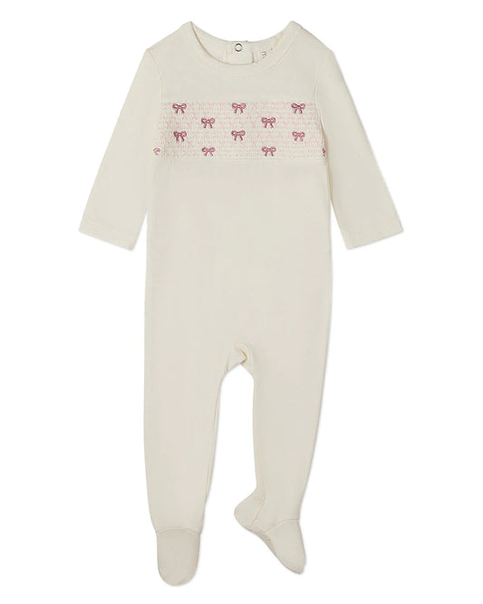 Bow Smocked Footie