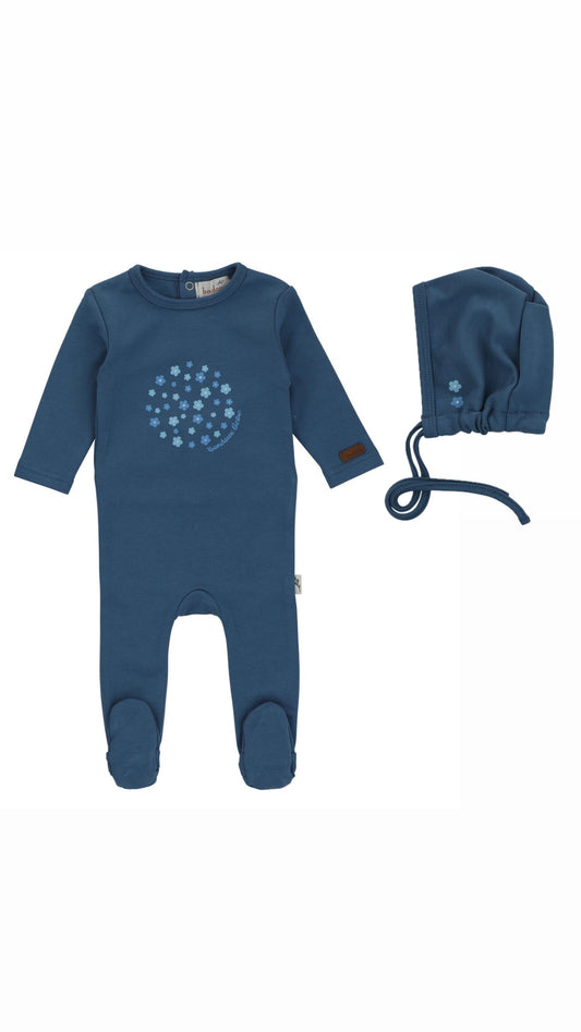 Floral Circle Footie