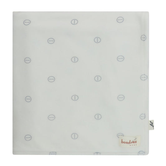 Button Velour Print Blanket