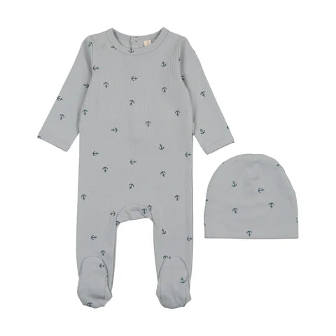 Anchored Elegance Footie