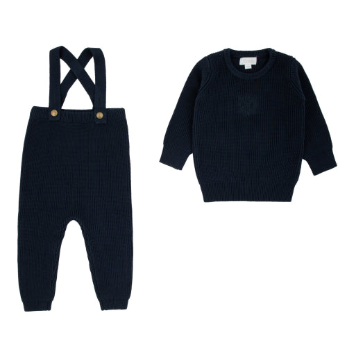 Navy Chunky Knit 2 Pc