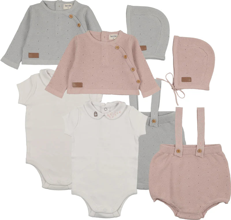 Girls Leather Tab Knit Outfit