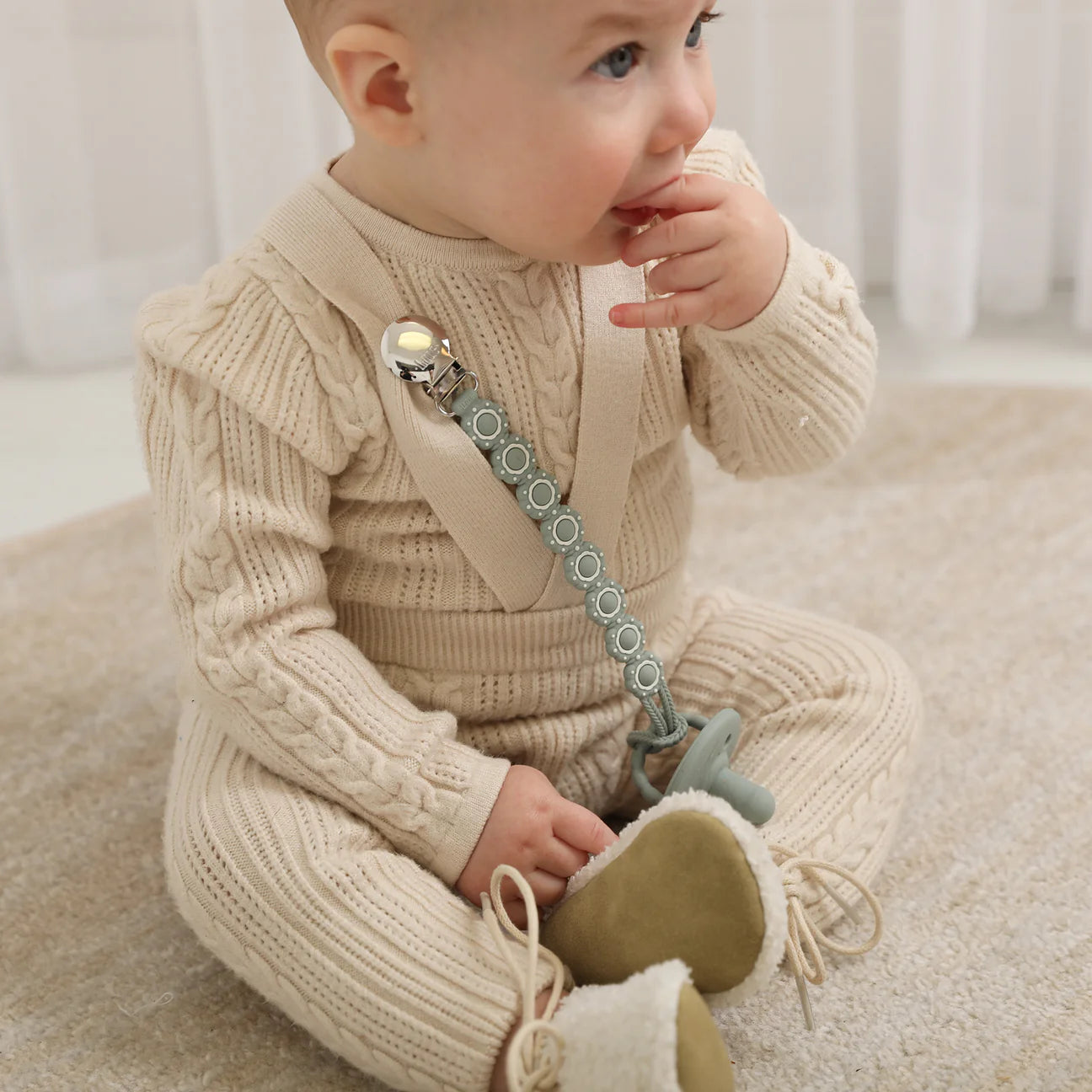 Poppy Pacifier Clip
