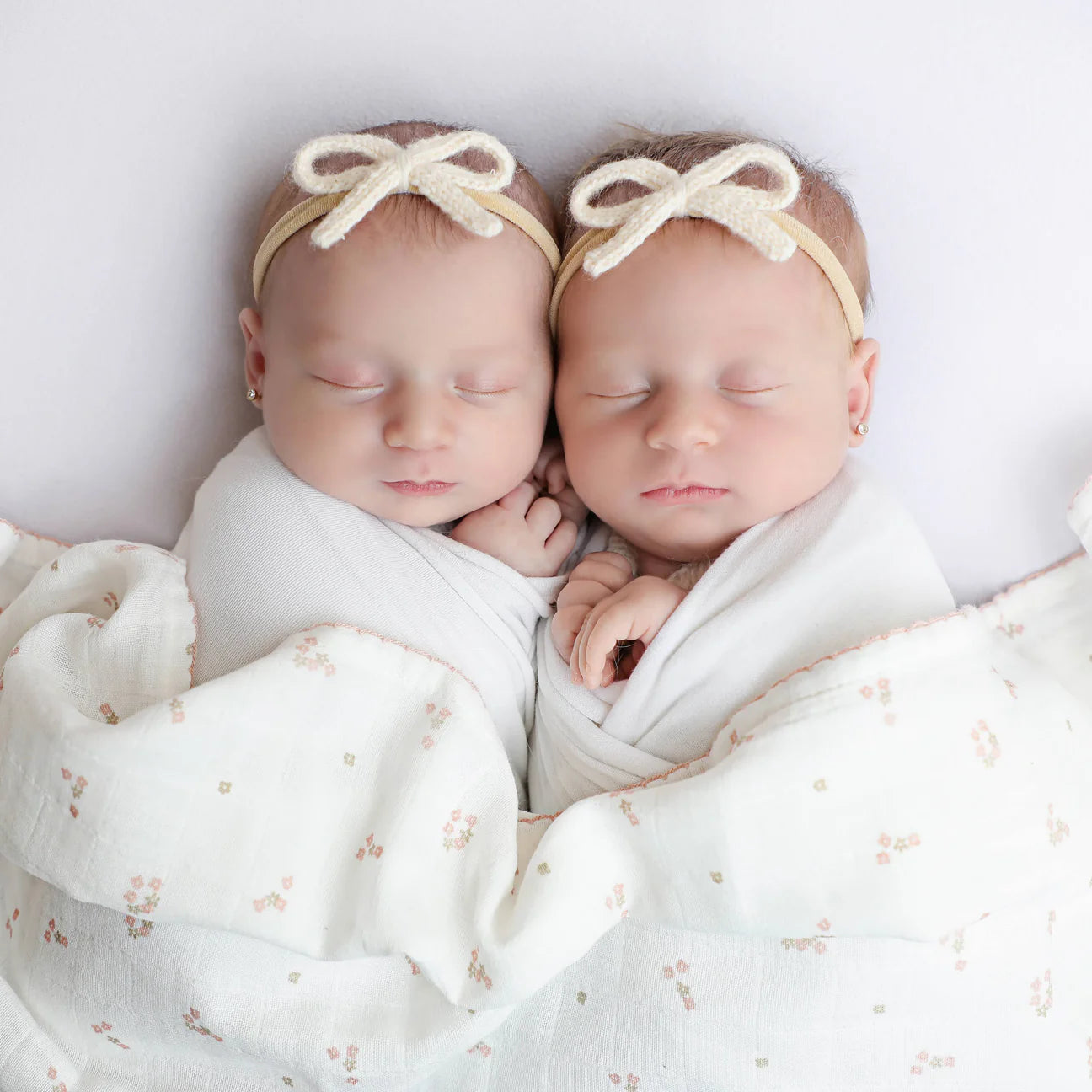 Mini Floral Blush Swaddle + Cloth