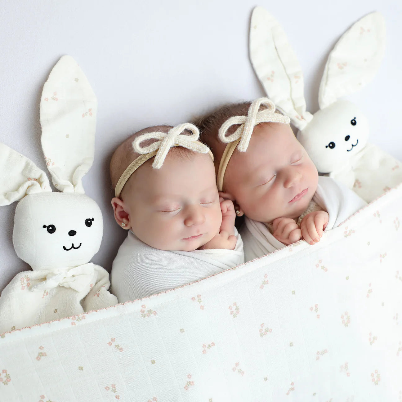 Mini Floral Blush Swaddle + Cloth