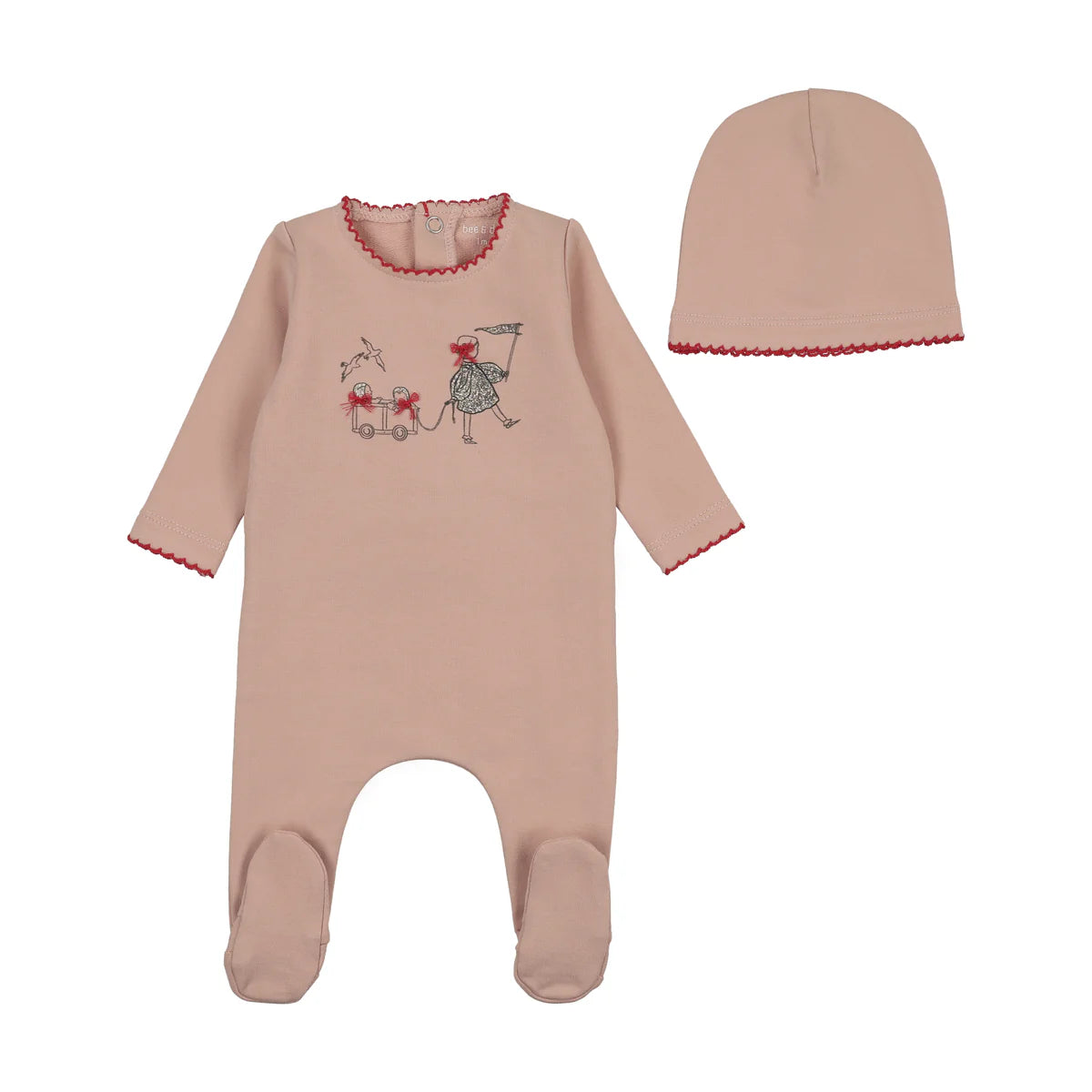 Promenade Footie/Beanie - Petal
