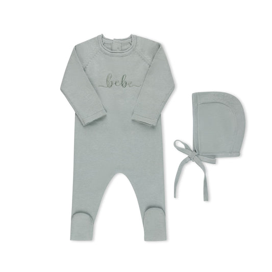 BEBE Footie & Bonnet