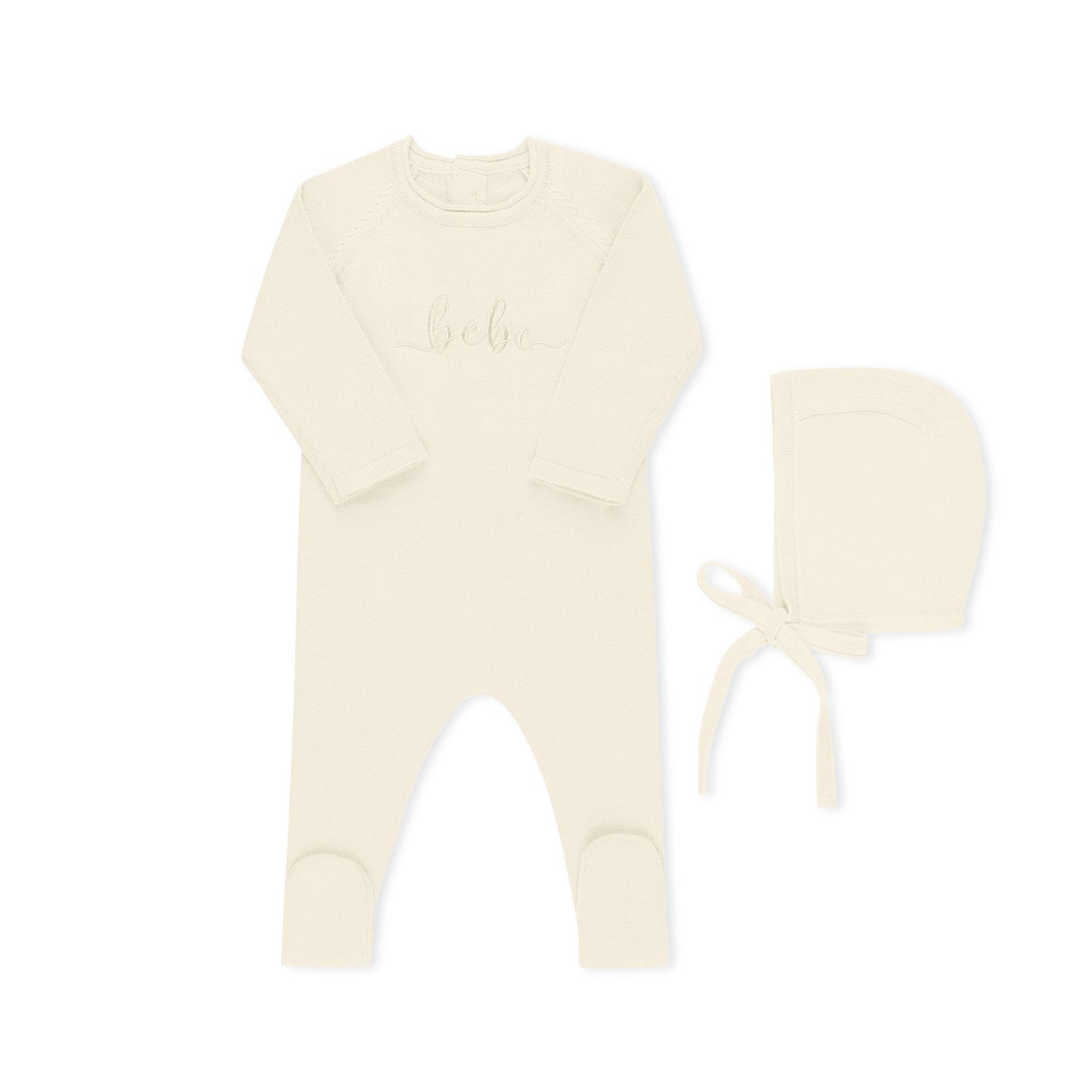 BEBE Footie & Bonnet