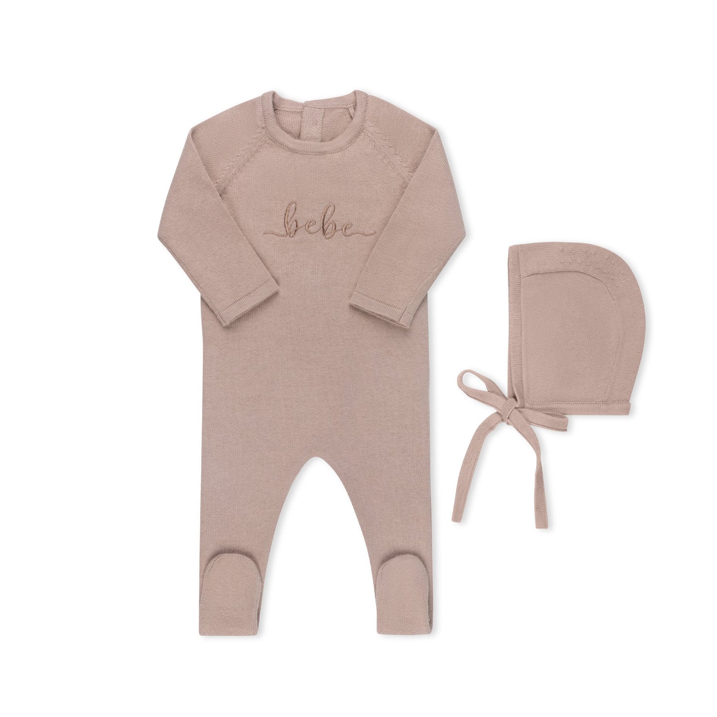 BEBE Footie & Bonnet