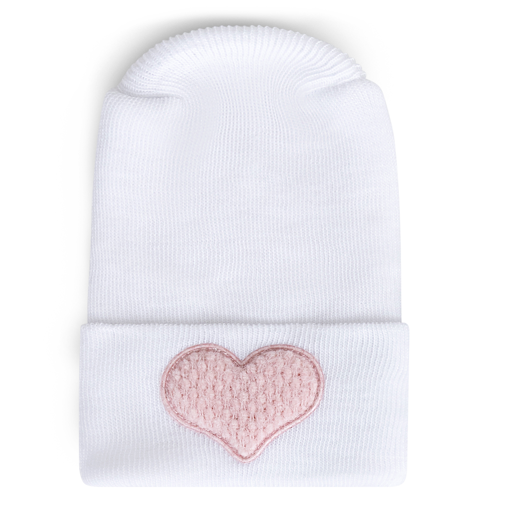 Hospital Hat - Weave Blush Heart