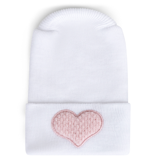 Hospital Hat - Weave Blush Heart