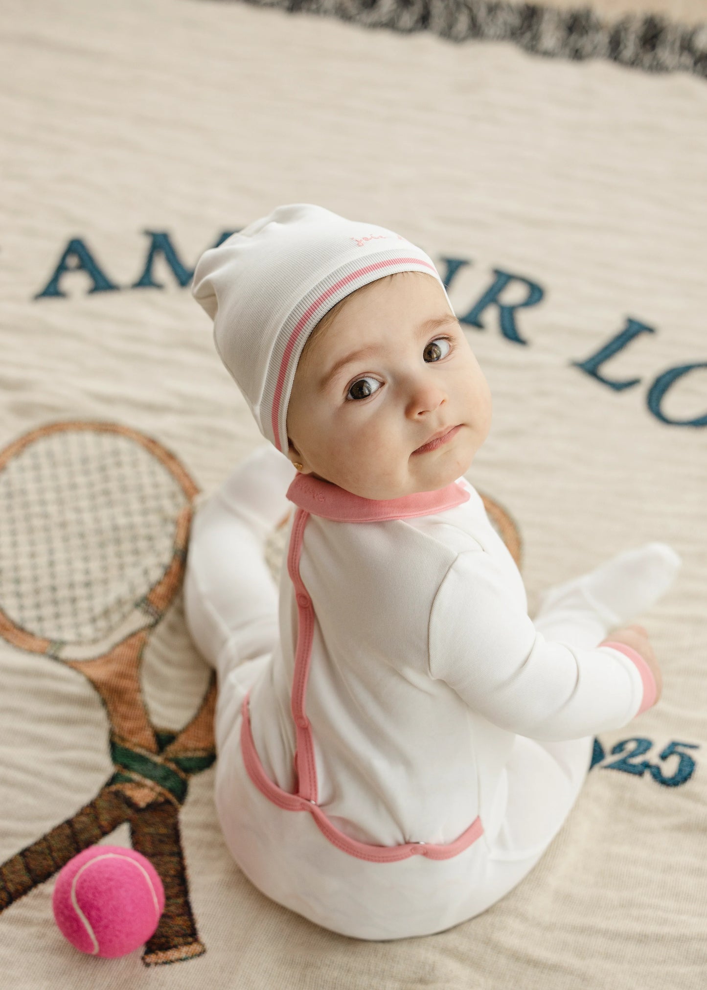 Girls Polo Embossed Footie