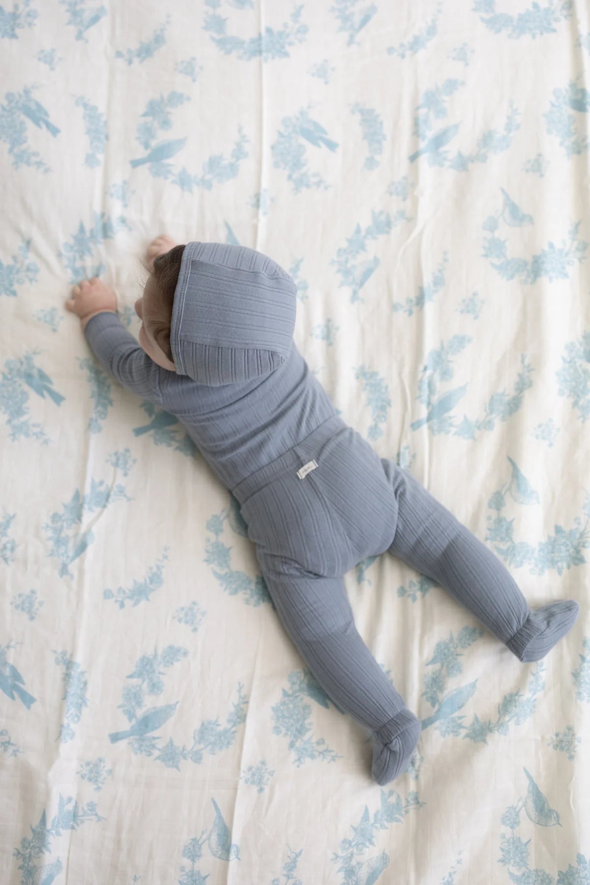 Little Blue Bird Muslin Swaddle