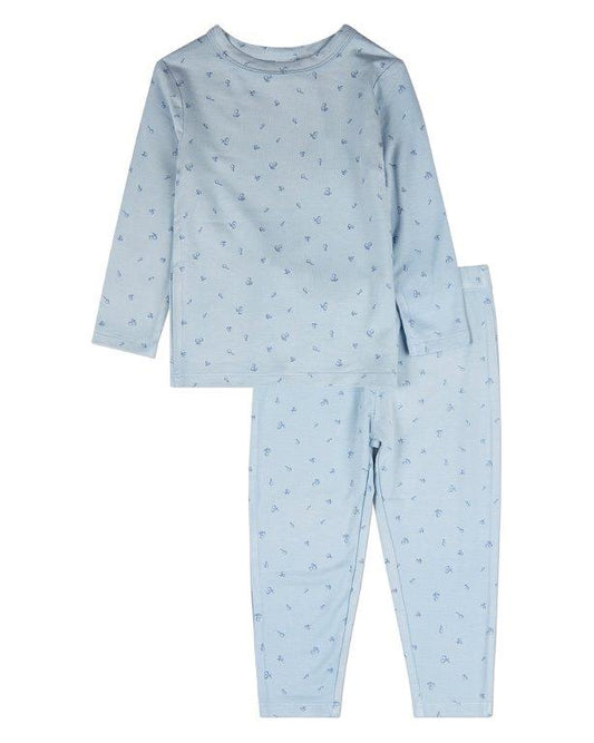 Delightful Cherries 2 Pc Set - Blue