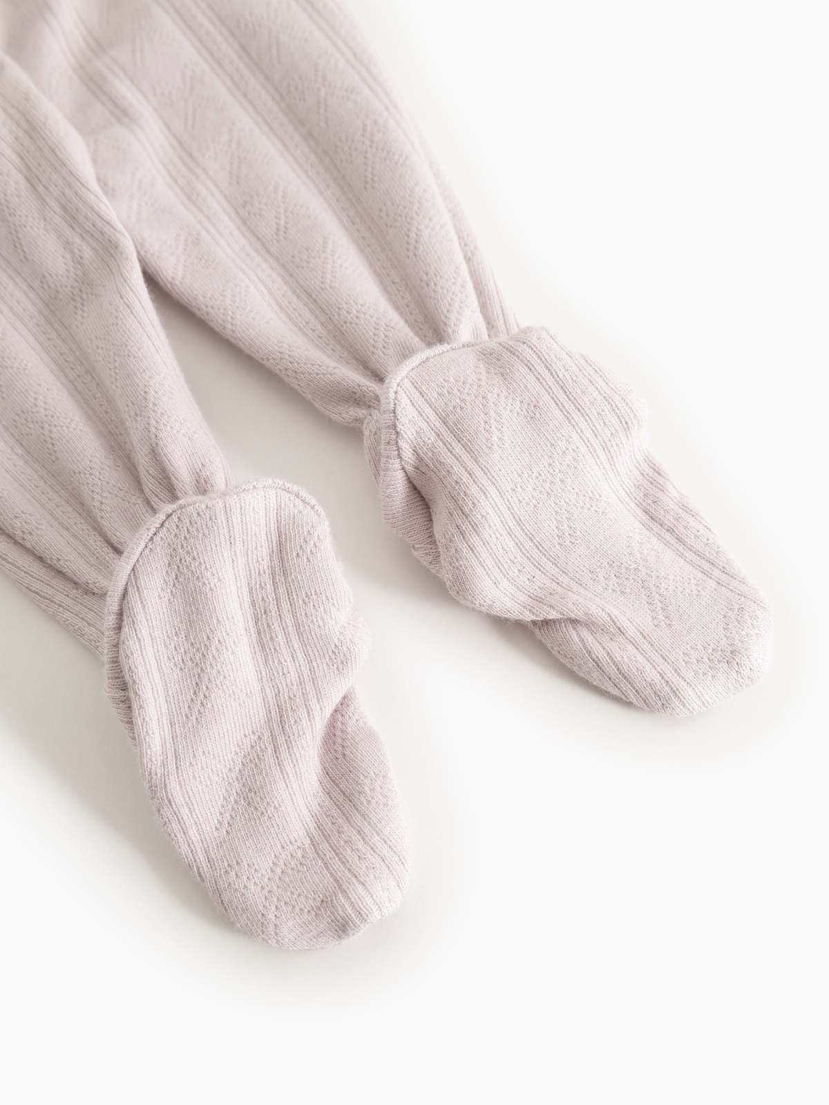 Rubetta Modal Pointelle Footie and Hat -Violet Dust