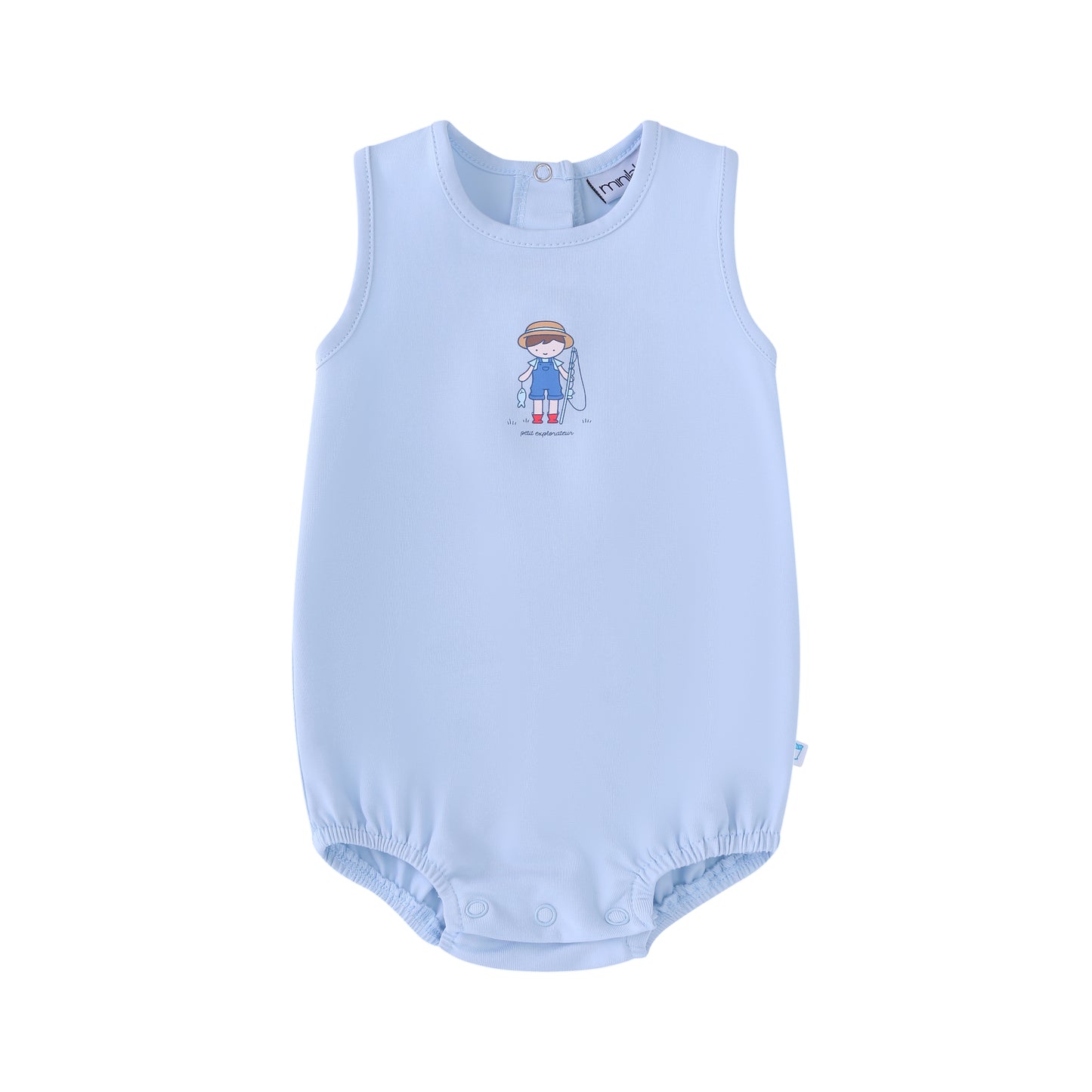 Light Blue Fisherman Romper