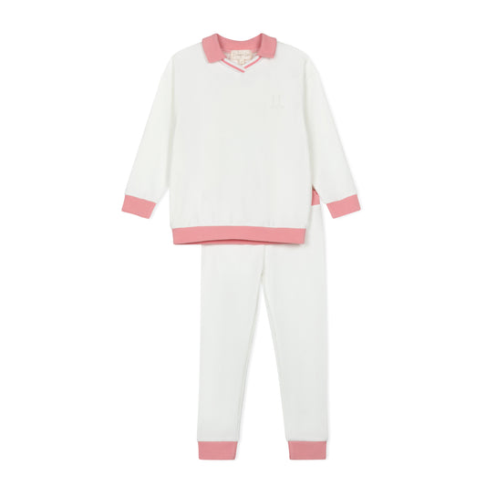 Girls Polo Embossed 2pc