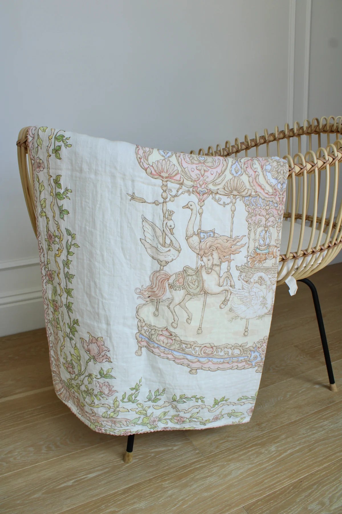 Enchanted Carousel Muslin Swaddle