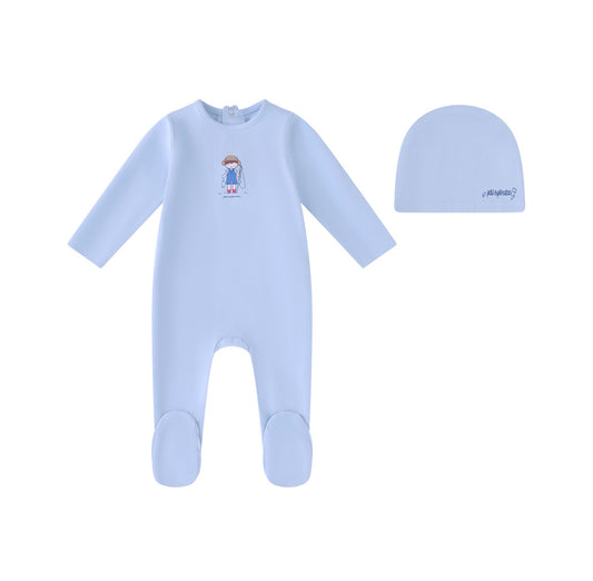Light Blue Fisherman Footie