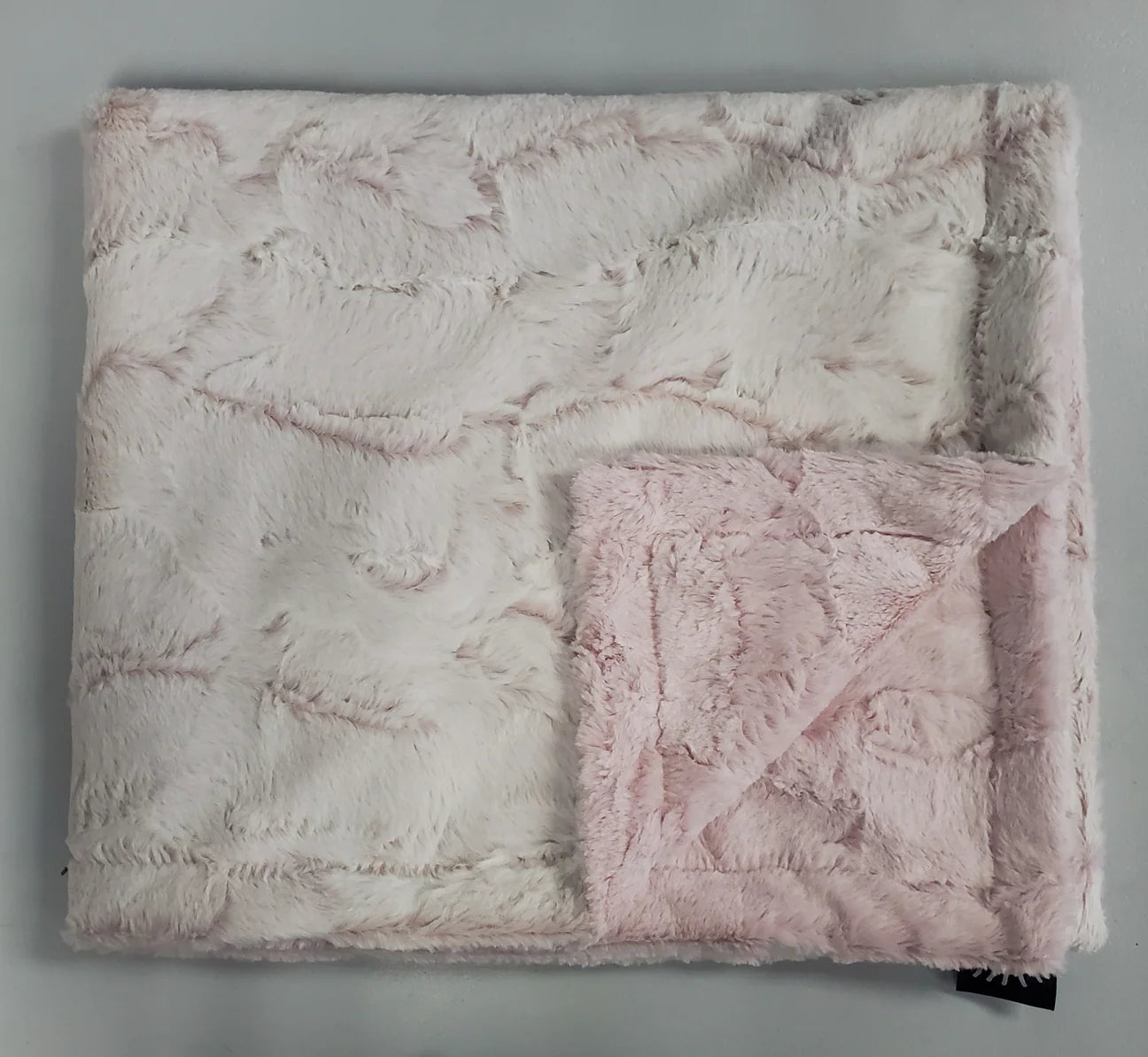 Plush Frosted Rosewater Minky Blanket