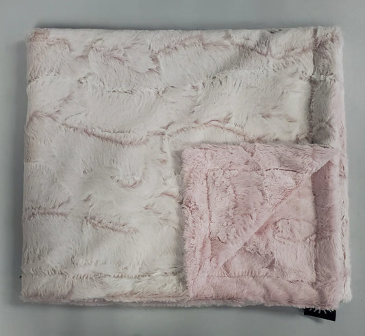 Plush Frosted Rosewater Minky Blanket